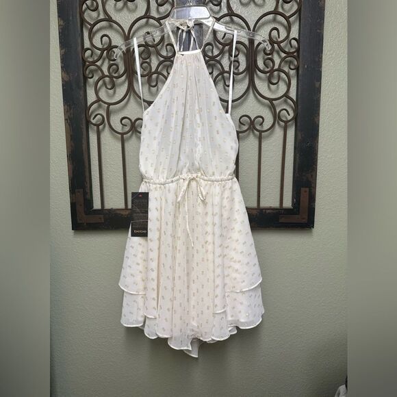 Bebe sleeveless neck tie mini dress - Picture 1 of 4